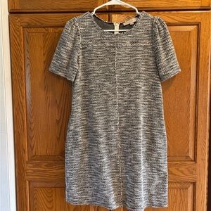 Elegant Black and White Tweed Dress Size SP